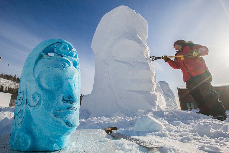 Yukon Ice-Carving Festival Draws Artists From Across the North
